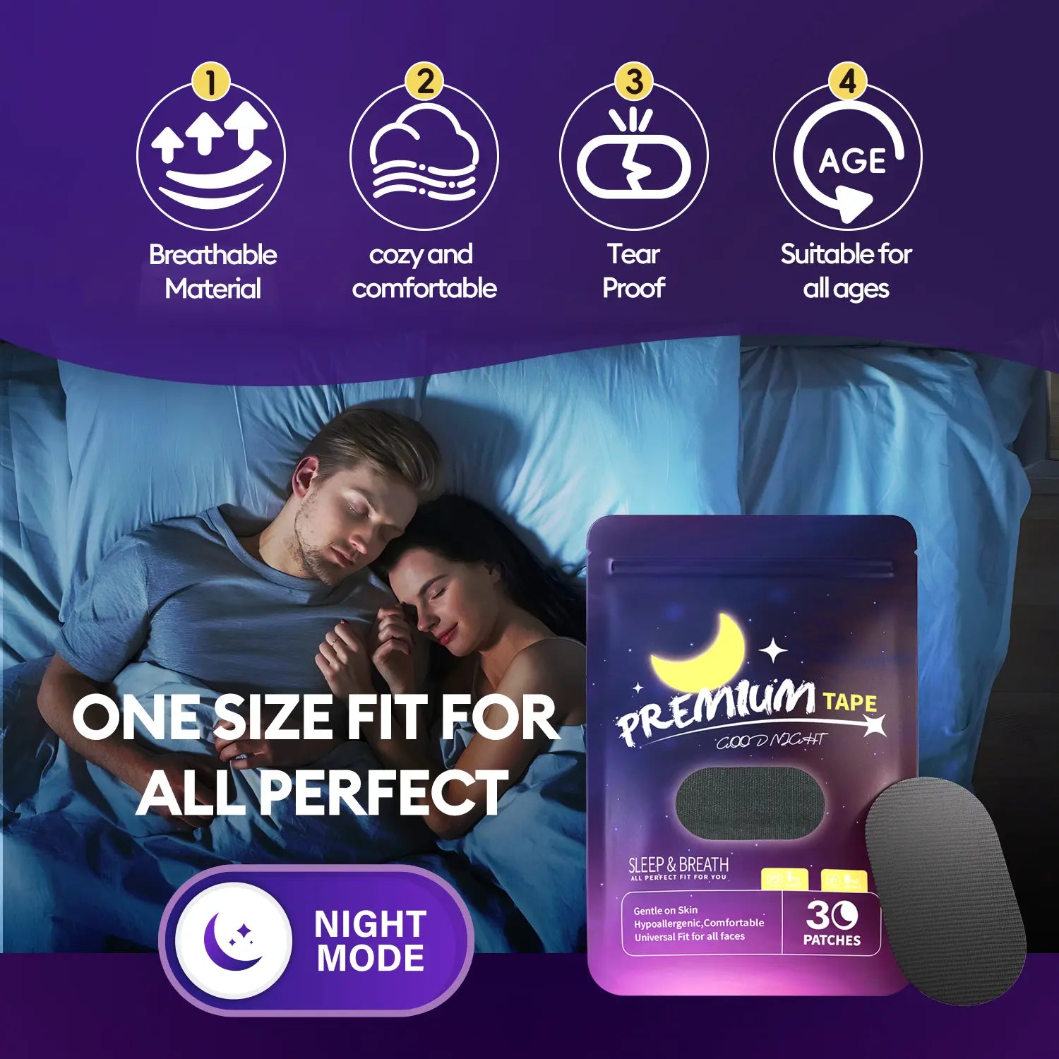 AtmenWald Mouth Strip - Mundpflaster für den Schlaf